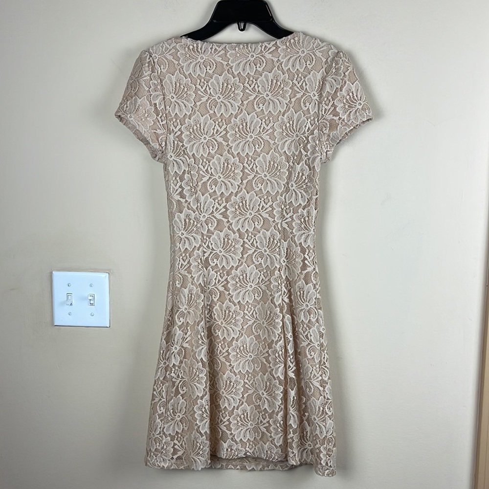 Forever 21 Lace Dress Pearl Peter Pan Collar Vintage Academia Romantic Cocquette - Picture 5 of 7
